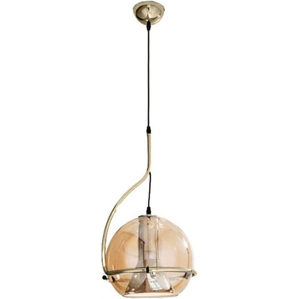 Lampadario a sospensione decorativo in vetro lampada pendente per illuminazione da tavolo snack E27 - enzoled