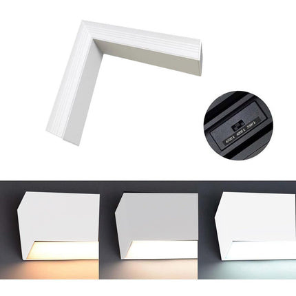 Lampadario lineare a sospensione da soffitto bianco 40 watt connettore di giunzione a T 15 watt o a L 12 watt tecnologia cct - enzoled