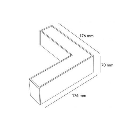 Lampadario lineare a sospensione da soffitto bianco 40 watt connettore di giunzione a T 15 watt o a L 12 watt tecnologia cct - enzoled
