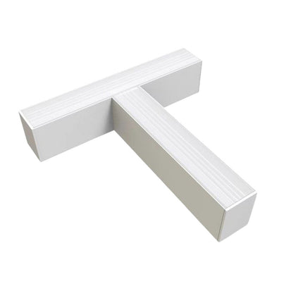 Lampadario lineare a sospensione da soffitto bianco 40 watt connettore di giunzione a T 15 watt o a L 12 watt tecnologia cct - enzoled