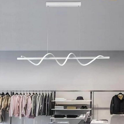 Lampadario led a sospensione 36 watt lampada moderna twist bianco luce fredda 6500k calda 3000k naturale 4000k - enzoled