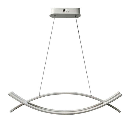 Lampadario led a sospensione 42 watt lampada ultra  moderna bianca a luce fredda 6500k naturale 4000k - enzoled
