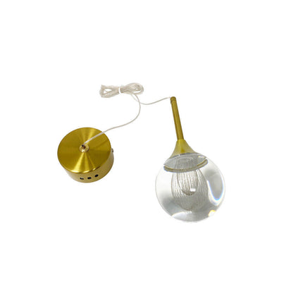 Lampadario pendente oro a led 5 watt lampada sospensione moderna in acrilico luce 6500k 3000k 4000k - enzoled