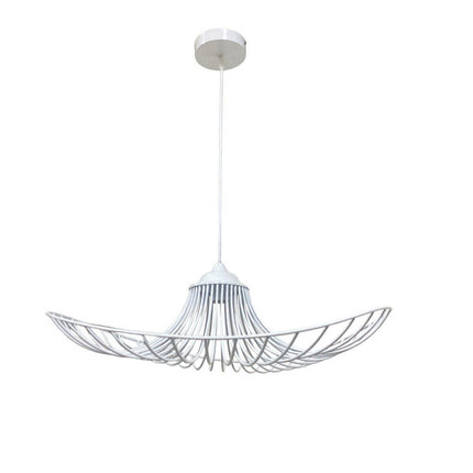 Lampadario a cappello con paralume in metallo E27 lampada decorativa contemporanea - enzoled