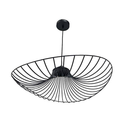 Lampadario a cappello con paralume in metallo E27 lampada decorativa contemporanea - enzoled