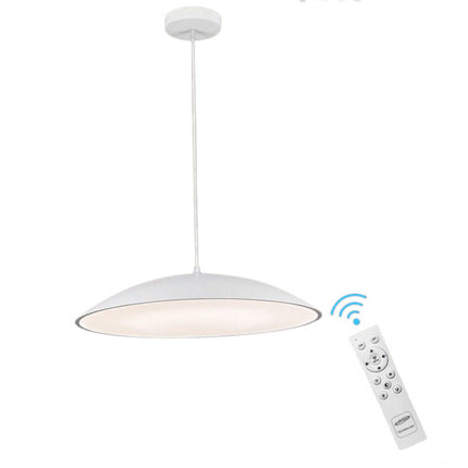 Lampadario a led a sospensione 46 watt 3 colorazione di luce dimmerabile con telecomando lampada da cucina soggiorno - enzoled