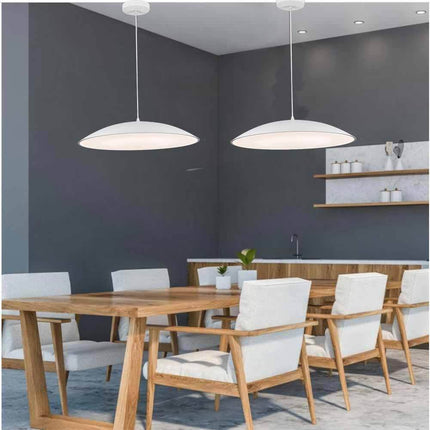 Lampadario a led a sospensione 46 watt 3 colorazione di luce dimmerabile con telecomando lampada da cucina soggiorno - enzoled