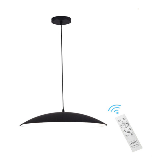 Lampadario a led a sospensione 46 watt 3 colorazione di luce dimmerabile con telecomando lampada da cucina soggiorno - enzoled