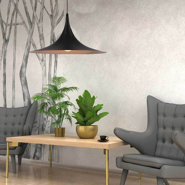 Lampadario a sospensione stile contemporaneo nordico attacco E27 in metallo luce da tavolo cucina - enzoled