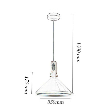 Lampadario a sospensione stile industriale lampada pendente attacco E27 luce tavolo cucina di colore nero o bianco - enzoled