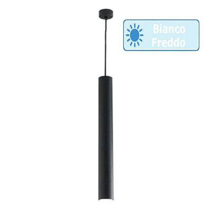 Lampadario da soffitto a led 3 watt punto luce lampada di forma cilidrica bianco e nero a luce fredda 6500k calda 3000k naturale 4000k - enzoled