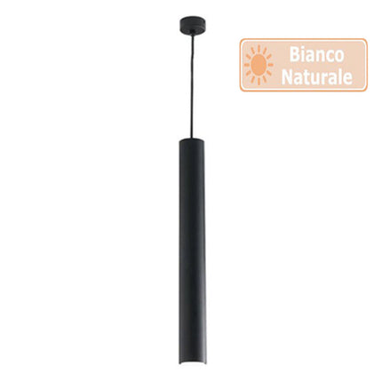 Lampadario da soffitto a led 3 watt punto luce lampada di forma cilidrica bianco e nero a luce fredda 6500k calda 3000k naturale 4000k - enzoled