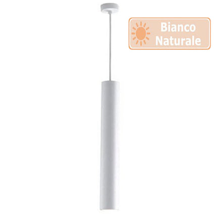 Lampadario da soffitto a led 3 watt punto luce lampada di forma cilidrica bianco e nero a luce fredda 6500k calda 3000k naturale 4000k - enzoled