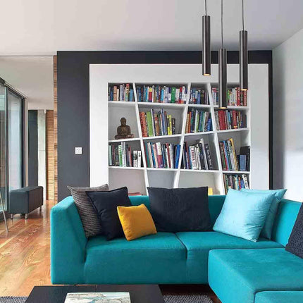 Lampadario da soffitto a led 3 watt punto luce lampada di forma cilidrica bianco e nero a luce fredda 6500k calda 3000k naturale 4000k - enzoled