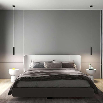 Lampadario da soffitto a led 3 watt punto luce lampada di forma cilidrica bianco e nero a luce fredda 6500k calda 3000k naturale 4000k - enzoled