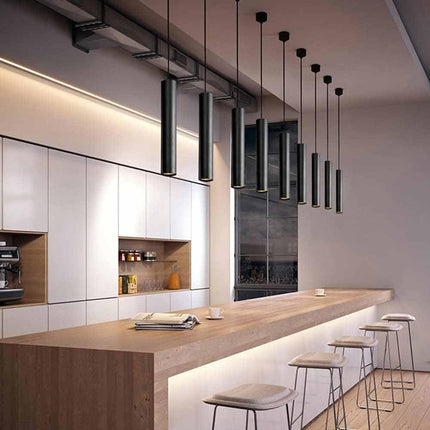 Lampadario da soffitto a led 3 watt punto luce lampada di forma cilidrica bianco e nero a luce fredda 6500k calda 3000k naturale 4000k - enzoled