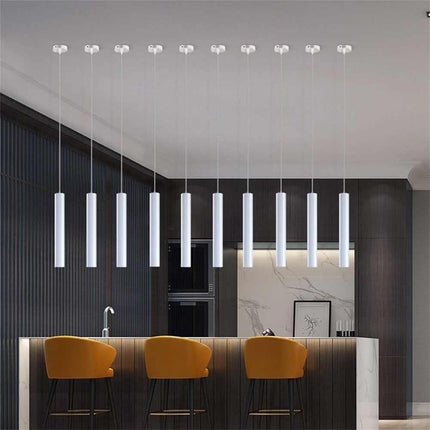 Lampadario da soffitto a led 3 watt punto luce lampada di forma cilidrica bianco e nero a luce fredda 6500k calda 3000k naturale 4000k - enzoled