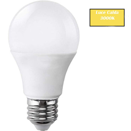 Lampadina a led A60 10 watt 12/24v attacco E27 lampada a sfera risparmio energetico luce bianca 6500k calda 3000k naturale 4000k - enzoled
