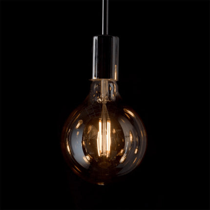 Lampadina led a filamento stile vintage antico 12 watt attacco e27 ambrato globo g125 sfera a luce calda 2600k risparmio energetico 1300 lumen - enzoled