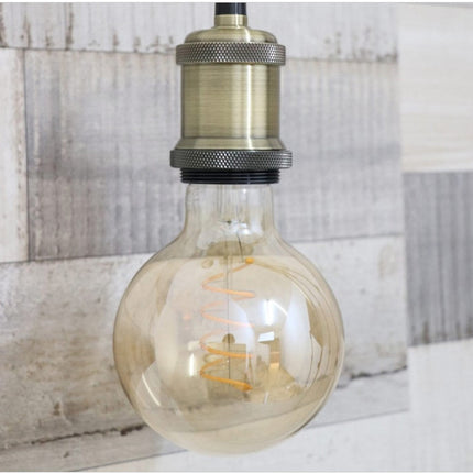 Lampadina led E27 globo G95 4 watt con filamento a torciglione luce calda 2500k lampada in vetro decorativa - enzoled