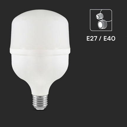 Lampadina a led 2 in 1 E27 con adattatore E40 60 watt lampada a luce fredda 6500k - enzoled