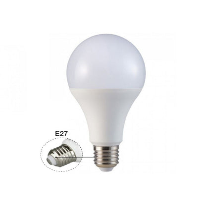 Lampadina a led 16,5 watt A80 attacco E27 sfera a luce fredda 6500k calda 3000k naturale 4000k - enzoled