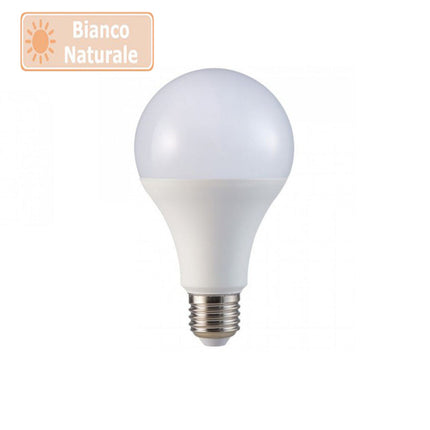 Lampadina a led 16,5 watt A80 attacco E27 sfera a luce fredda 6500k calda 3000k naturale 4000k - enzoled