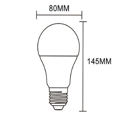 Lampadina a led 16,5 watt A80 attacco E27 sfera a luce fredda 6500k calda 3000k naturale 4000k - enzoled