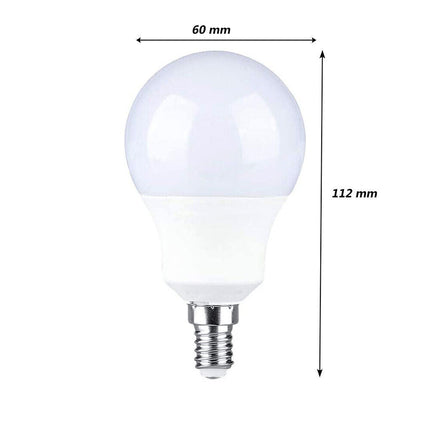 Lampadina led a globo A60 attacco E14 12 watt lampada luce fredda 6500k calda 3000k naturale 4000k - enzoled