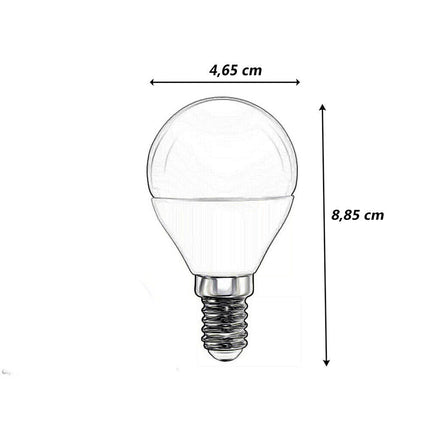 Lampadina led a globo G45 attacco E14 9 watt lampada luce fredda 6500k calda 3000k naturale 4000k - enzoled