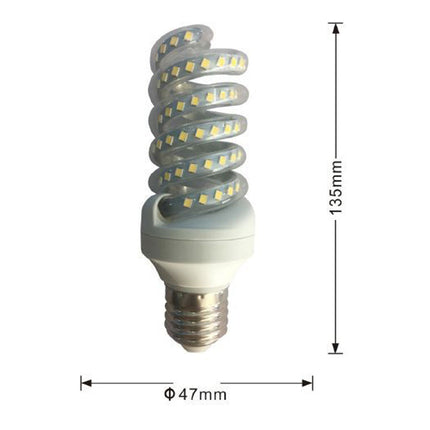 Lampadina led spirale attacco E27 16 watt luce calda 3000k naturale 4000k e bianca fredda 6500k luce illuminazione - enzoled