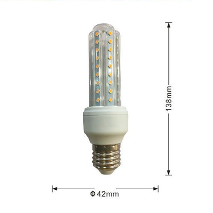 Lampadina led tubolare attacco E27 10 watt luce calda 3000k naturale 4000k e bianca fredda 6500k luce illuminazione - enzoled