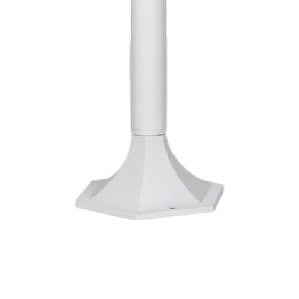Lampione da giardino 86 cm lampioncino lanterna da terra con attacco E27 grigio e bianco IP44 - enzoled