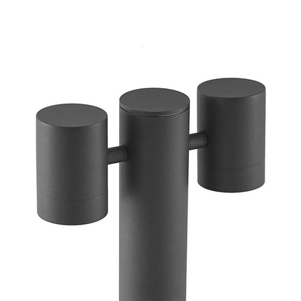 Lampione da giardino moderno con diffusori orientabili lampada per esterno attacco GU10 IP44 - enzoled