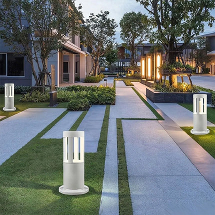 Lampione da giardino 12 watt lampada led cob palo per esterni 30 cm luce fredda 6500k calda 3000k naturale 4000k - enzoled