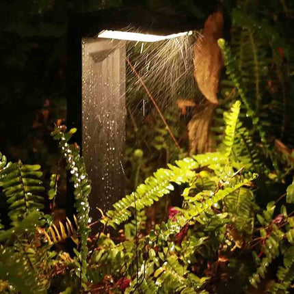 Lampione con picchetto e pannello solare 30 led lampada da giardino 6 watt sensore crepuscolare impermeabile IP65 - enzoled