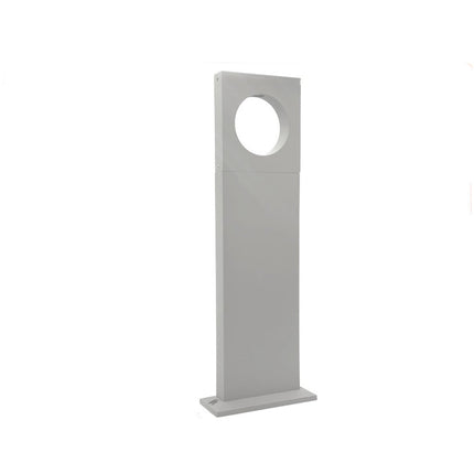 Lampione da giardino 12 watt lampada bianco con cerchio led cob palo per esterni 50 cm luce fredda 6500k calda 3000k naturale 4000k - enzoled