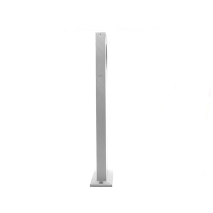 Lampione da giardino 12 watt lampada bianco con cerchio led cob palo per esterni 50 cm luce fredda 6500k calda 3000k naturale 4000k - enzoled