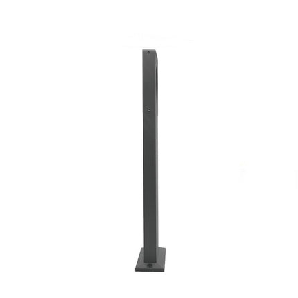 Lampione da giardino 12 watt lampada grigio con cerchio led cob palo per esterni 50 cm luce fredda 6500k calda 3000k naturale 4000k - enzoled