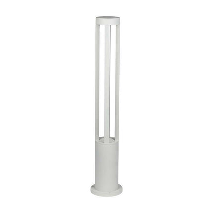 Lampione da giardino bianco lampada da terra per esterno con led cob 12 watt ip65 lampioncino per vialetti per giardino terrazzo - enzoled