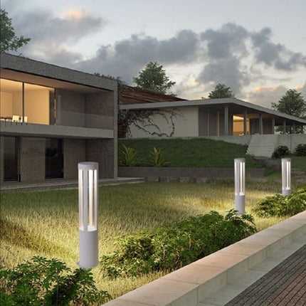 Lampione da giardino bianco lampada da terra per esterno con led cob 12 watt ip65 lampioncino per vialetti per giardino terrazzo - enzoled
