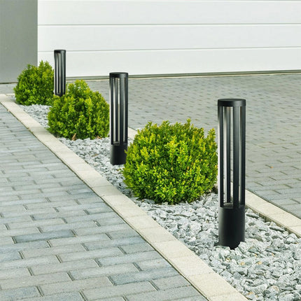 Lampione da giardino lampada da terra per esterno con led cob 12 watt ip65 lampioncino per vialetti per giardino terrazzo - enzoled