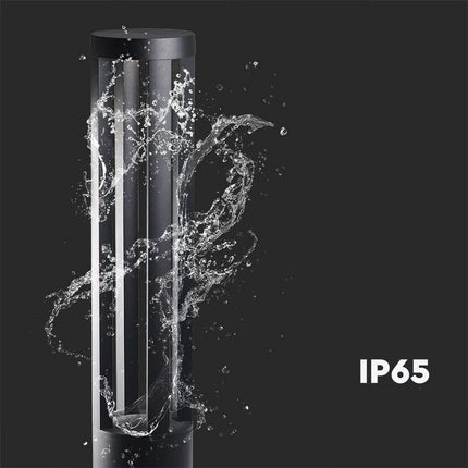Lampione da giardino lampada da terra per esterno con led cob 12 watt ip65 lampioncino per vialetti per giardino terrazzo - enzoled