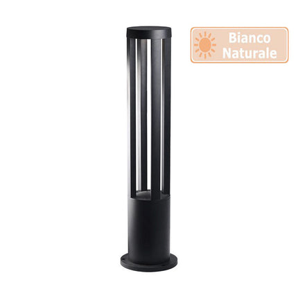 Lampione da giardino lampada da terra per esterno con led cob 12 watt ip65 lampioncino per vialetti per giardino terrazzo - enzoled