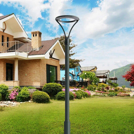 Lampione da giardino 100 watt lampada moderna da esterno con palo da 3 metri per vialetti cortile ville a tenuta stagno IP65 - enzoled