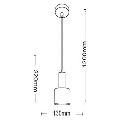 Lampadario a sospensione E27 lampada pendente minimal per cucina isola snack - enzoled