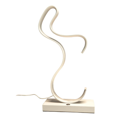 Lampada da comodino curva led moderna 10 watt lumino lume da camera da letto soggiorno luce calda 3000k bianca 6500k 4000k - enzoled