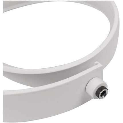 Lampada da tavolo led moderna stilizzata a spirale curva 12 watt luce da comodino bianca - enzoled