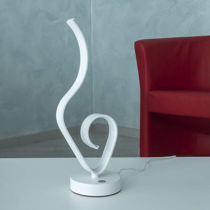 ume da comodino ad onda moderno 9 watt lampada da tavolo scrivania luce bianca 6500k calda 3000k naturale 4000k - enzoled