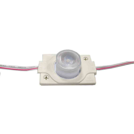Modulo led 12V 10 led smd 3030 per insegne tabelle con adesivo luce fredda 6500k calda 3000k IP65 - enzoled